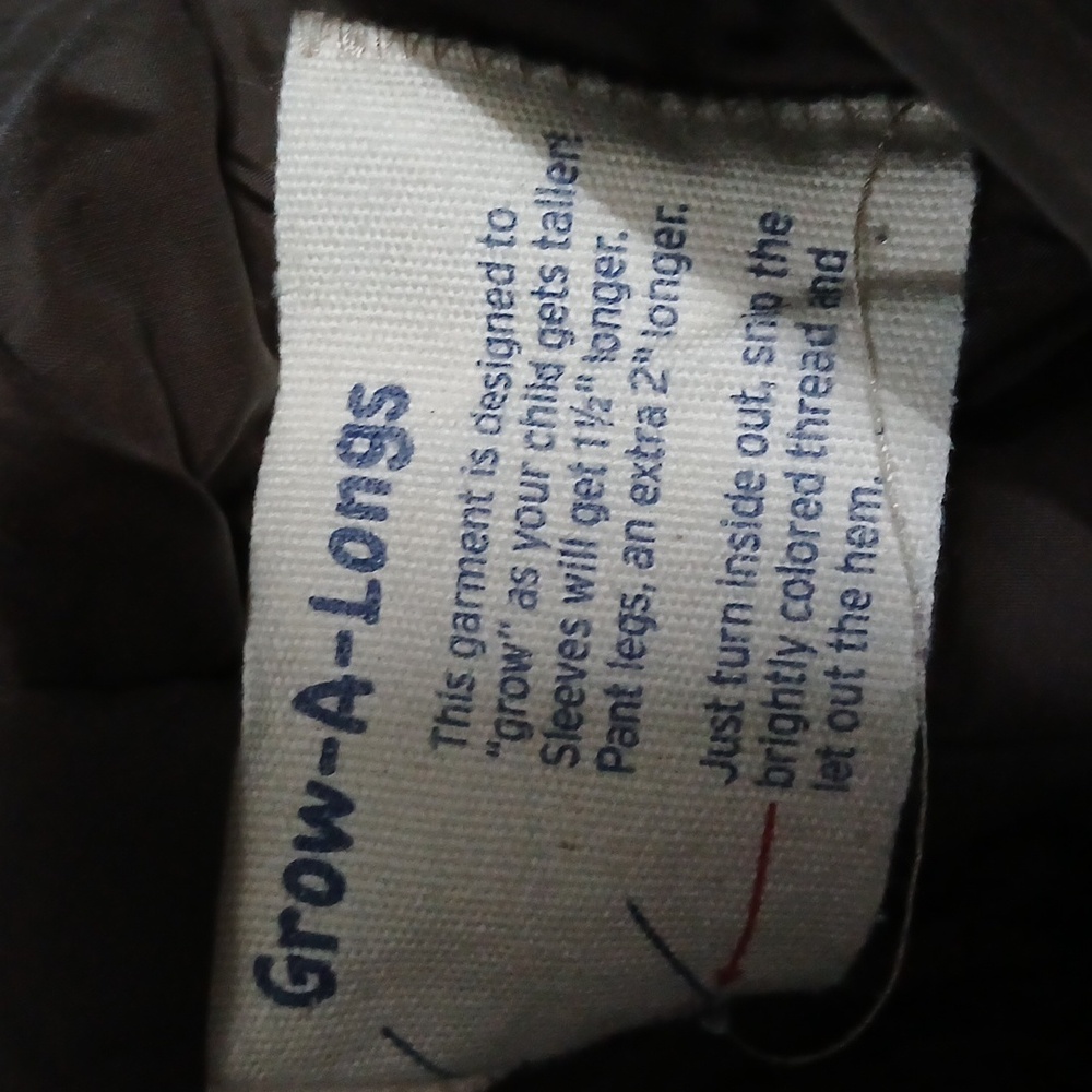 Lands End Waterproof Ski Snow Pants Brown Size 6x - Picture 6 of 9